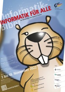 Plakat des Informatikwettbewerbs Informatik-Biber 2022