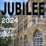 Das Plakat unseres Sommerkonzerts 2024 unter dem Motto „Jubilee“.